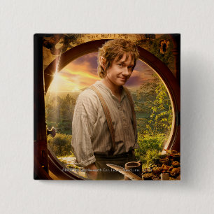BILBO BAGGINS™ in Shire Collage 15 Cm Square Badge