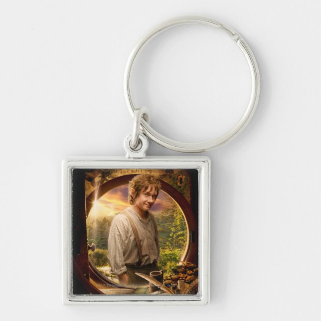 BILBO BAGGINS™ in Shire Collage Key Ring (Front)