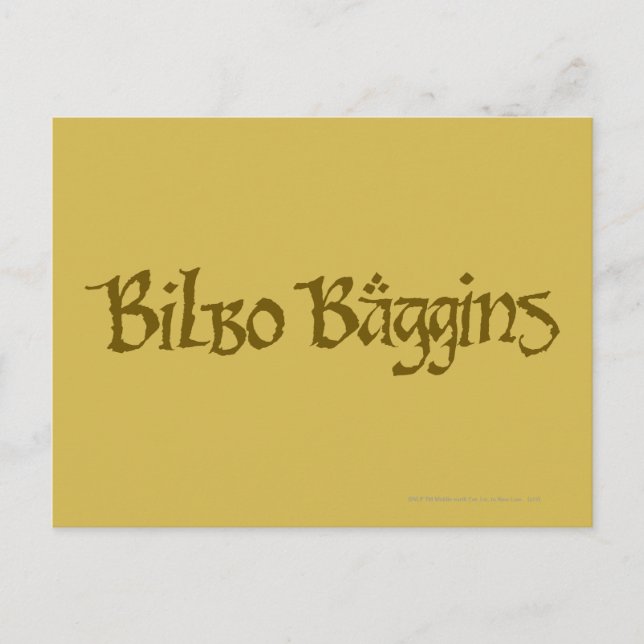 BILBO BAGGINS™ Solid Postcard (Front)