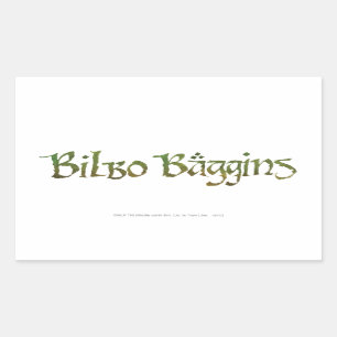 BILBO BAGGINS™ Textured Rectangular Sticker
