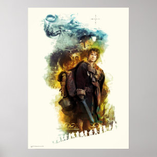 BILBO BAGGINS™ & The Company of Dwarves Graphic Poster