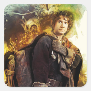 BILBO BAGGINS™ & The Company of Dwarves Graphic Square Sticker