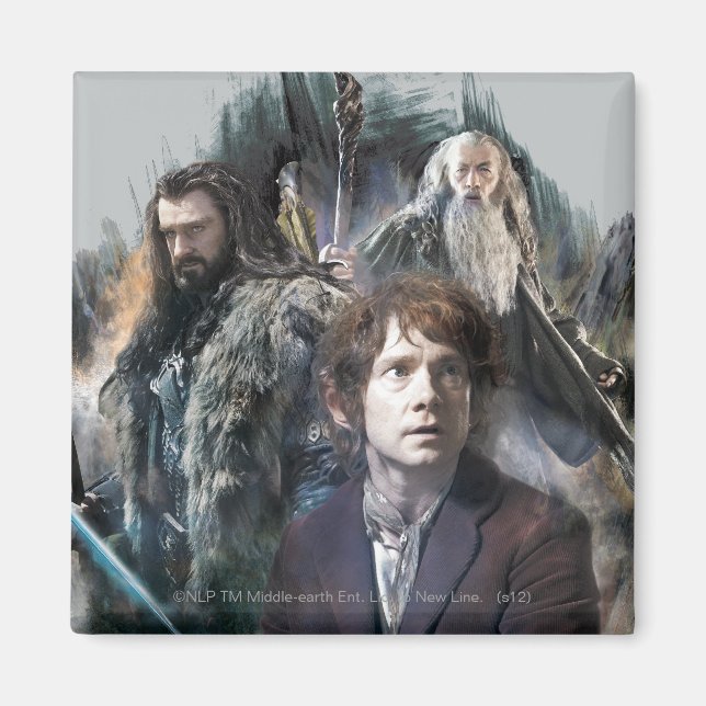 BILBO BAGGINS™, THORIN OAKENSHIELD™, & Gandalf Magnet (Front)