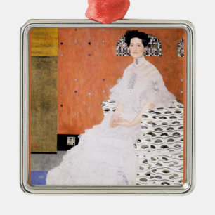Bildnis Fritza Riedler by Gustav Klimt Metal Ornament