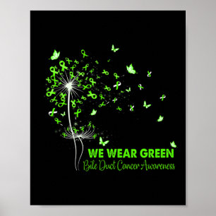 Bile Duct Cancer Awareness Faith Hope Love Dandeli Poster