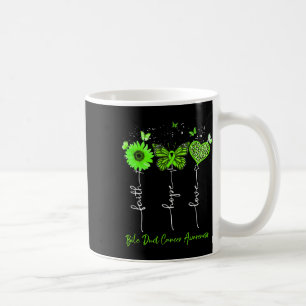 Bile Duct Cancer Awareness Faith Hope Love Leopard Coffee Mug