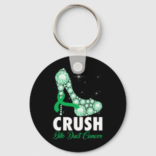 Bile Duct Cancer Awareness High Heel Warrior Survi Key Ring