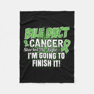 Bile Duct Cancer Awareness Ill Finish This Fight  Fleece Blanket