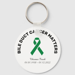 Bile Duct Cancer Awareness Memory  Key Ring
