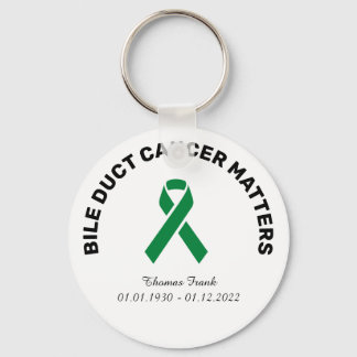 Bile Duct Cancer Awareness Memory  Key Ring
