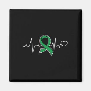 Bile Duct Cancer Awareness Supporter Ribbon  Magnet