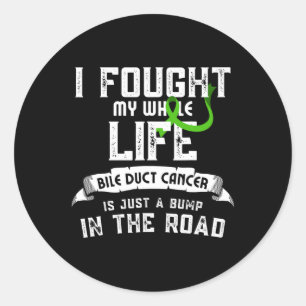 Bile Duct Cancer Bump In The Road Classic Round Sticker