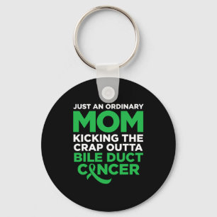 Bile Duct Cancer Fighter Quote For Mum 2  Key Ring