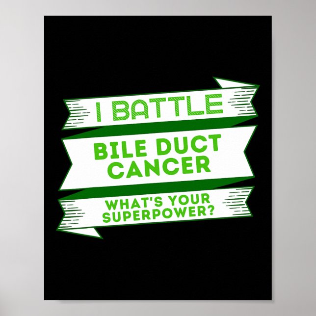 Bile Duct Cancer Superpower  Poster (Front)