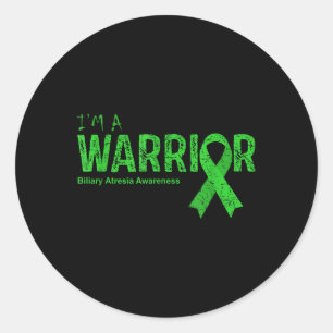 Biliary Atresia Awareness Warrior Classic Round Sticker