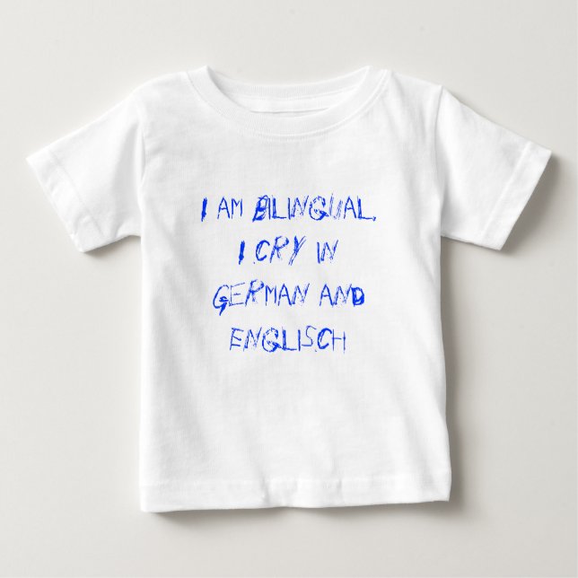 Bilingual Baby Baby T-Shirt (Front)