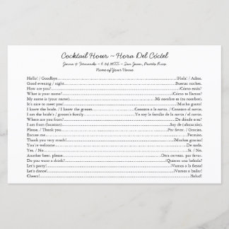 Bilingual Cocktail Hour Conversation Starter