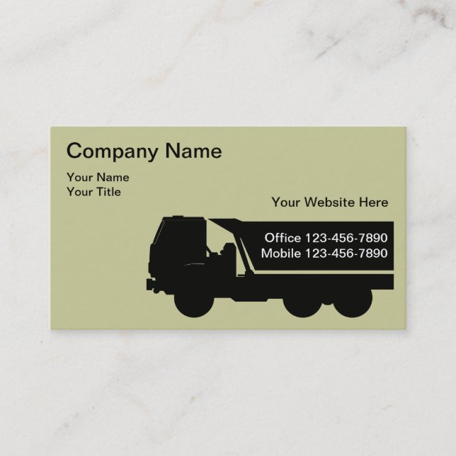 Bilingual Hauling Business Cards (Front)