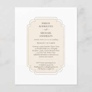 Bilingual Spanish Boda Budget Wedding  Flyer