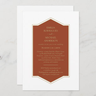 Bilingual Spanish Boda Budget Wedding  Invitation