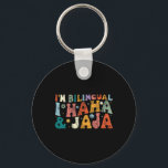 Bilingual Teacher Back To School Apparel I'm Bilin Key Ring<br><div class="desc">Bilingual Teacher Back To School Apparel I'm Bilingual I Haha Jaja Spanish Teacher Bilingual Teacher</div>