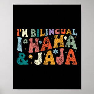 Bilingual Teacher Back To School Apparel I'm Bilin Poster
