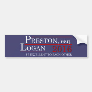 Bill and Ted Bumper Sticker