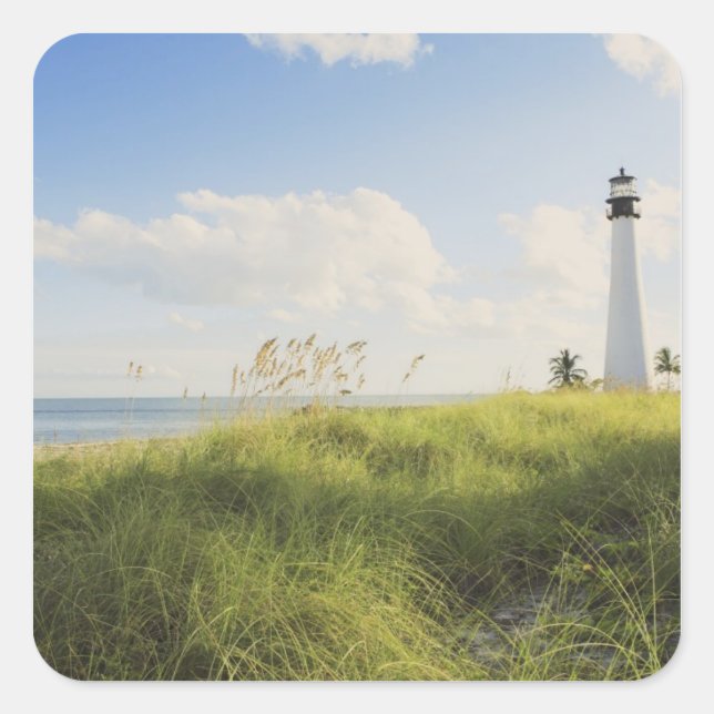 Bill Baggs Cape Florida Lighthouse, Bill Baggs Square Sticker (Front)