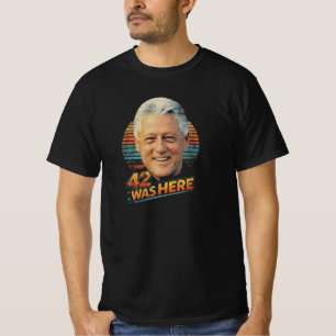 Bill Clinton 42 Retro Political T-Shirt