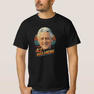 Bill Clinton 42 Retro Political T-Shirt