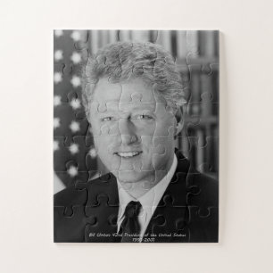 Bill Clinton 42nd President of the United States Jigsaw Puzzle