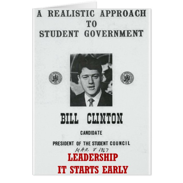 Bill Clinton at Georgetown LEADERSHIP (Front)