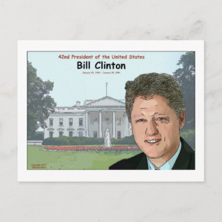 Bill Clinton Cartoon Postcard