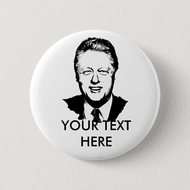 Bill Clinton Gear 6 Cm Round Badge (Front)