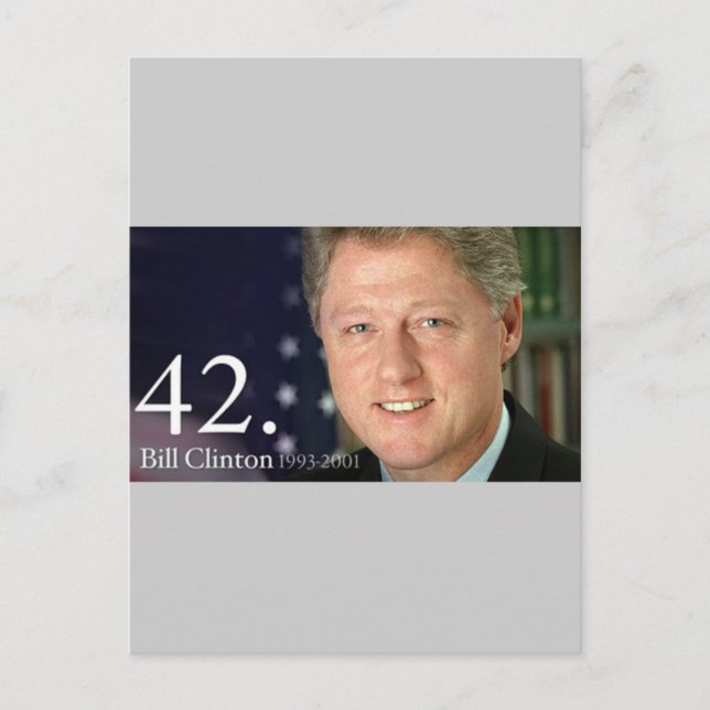 Bill Clinton Postcard (Front)
