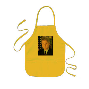 Bill Clinton Presidential Portrait Kids Apron