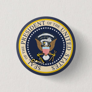 Bill Clinton : Presidential Seal : Button