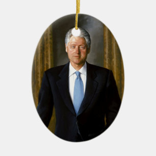 bill clinton USA president Ceramic Ornament
