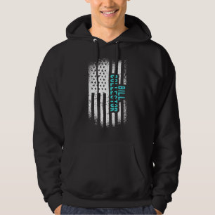 Bill Collector With American Flag Hoodie