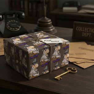Bill Collector Wrapping Paper