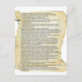 bill of rights postcard