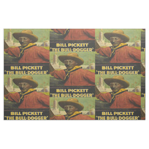 Bill Pickett Black Cowboy The SteerWrestler Fabric