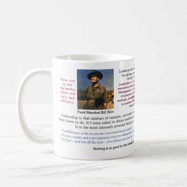Bill Slim Quoteable Leadership Mug (Left)