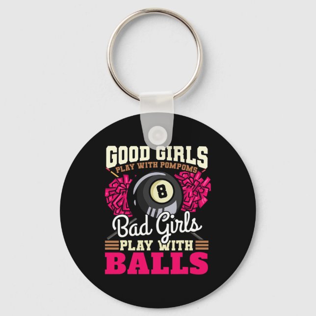 Billard Billiards Pool Snooker  Key Ring (Front)