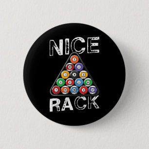 Billard Nice Rack Pool Billiards Humour 6 Cm Round Badge