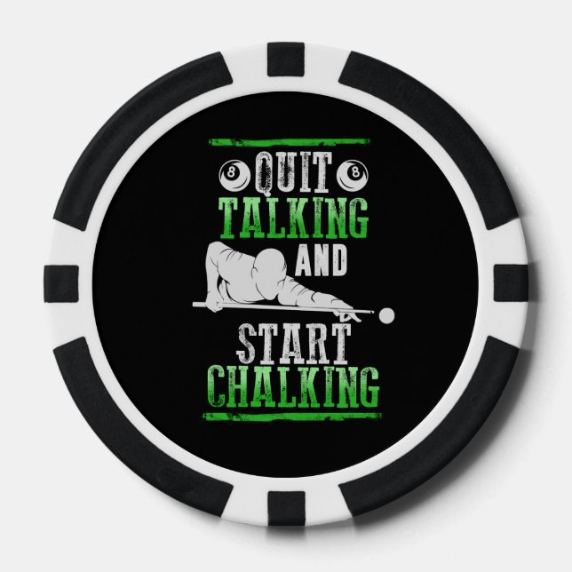 Billard Style Poker Chips (Front)