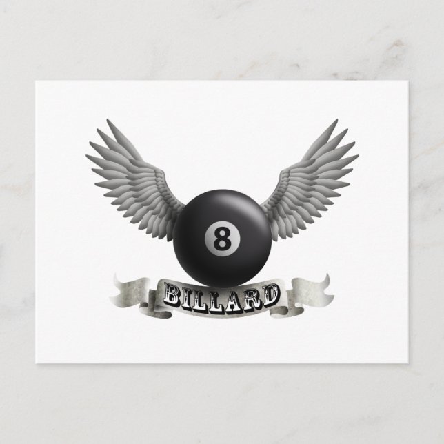 Billard wings A Postcard (Front)