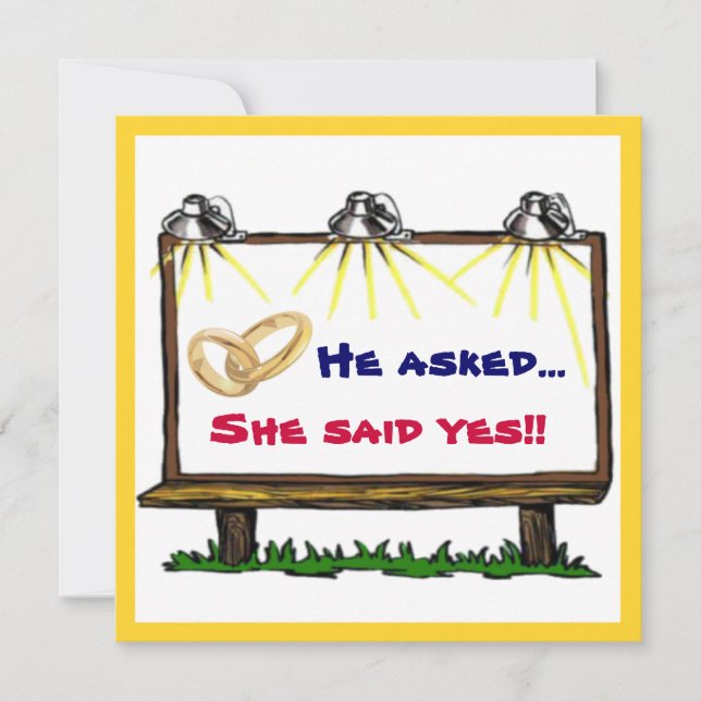 Billboard Announcement Engagement Party (Front)