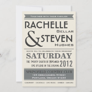 Billboard Wedding Collection Invitation