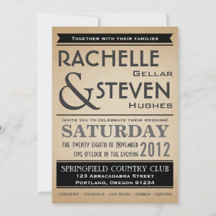 Billboard Wedding Collection Invitation